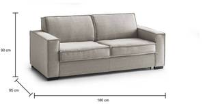 2-Sitzer Schlafsofa  Achiropita Taupe