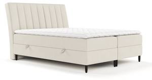 Premium Boxspringbett Merton Beige - Breite: 140 cm