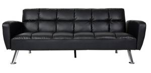 Sofa K19 Schwarz - Kunstleder