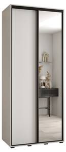 ARMOIRE À PORTES COULISSANTES DAVOS 3 Blanc - Largeur : 100 cm - 2 porte