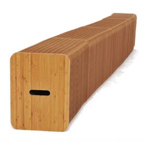 ih paper Papp- Sitzbank:faltbar Braun - Massivholz - 300 x 42 x 31 cm