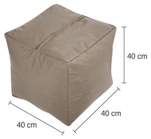 Tabouret pouf "Cube" 40x40x40cm Kaki