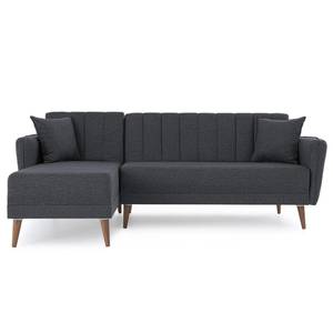 Gozos Bettfunktion Ecksofa 225x115x85 cm Grau - Textil - 150 x 85 x 225 cm