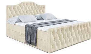 Boxspringbett VILA-1-Z Ecru - Breite: 200 cm - H3