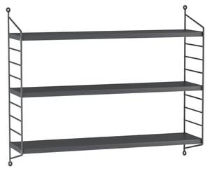 Wandregal Strängnäs 3-tlg. Dunkelgrau - Anzahl Teile im Set: 3
