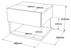 Table de chevet LOVE NS40 1D Beige