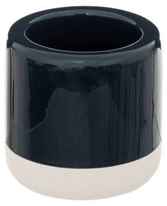 WC-Bürstenbehälter SOLAR Schwarz - Keramik - 12 x 37 x 12 cm