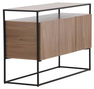 Buffet design Kingsport Marron - Bois/Imitation - En partie en bois massif - 120 x 80 x 45 cm