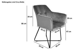 Tischgruppe DORA 200 x 100 cm - Silber