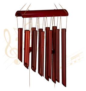 Carillon à vent en bambou Marron - Bambou - 21 x 60 x 8 cm