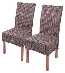 Chaise M44 (lot de 2) Marron - Rotin - 46 x 97 x 50 cm