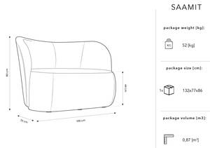 Sofa SAAMIT 2 Sitzplätze Grau