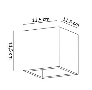 Wandleuchte - Nevada Weiß - Metall - 11 x 11 x 11 cm