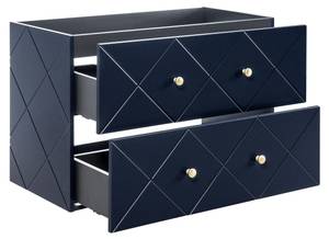 Schrank unter waschbecken ELEGANCE CUW9 Blau - Holzwerkstoff - Kunststoff - 90 x 61 x 46 cm