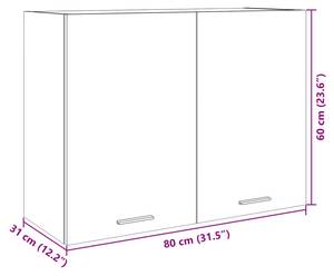 Hängeschrank 3016496-17 80 x 60 x 31 cm