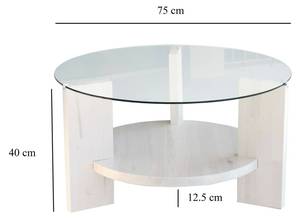 Table basse Dcaporal Blanc crème