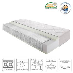 Matelas à micro-ressorts ensachés bombés 7 zones - Highline - 80 x 200cm - D3 medium