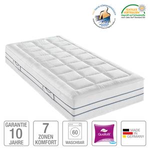 Matelas Nova Dream Komfort de Luxe 1000T A ressorts bombés ensachés 7 zones de confort - 140 x 200cm - D3 medium