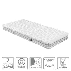 Matelas en mousse froide 7 zones 160 x 200cm - D3 à partir de 80 kg