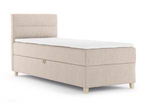 Boxspringbett Einzelbett Vera Mini Ecru - Breite: 70 cm