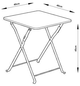 Table pliante Vegårshei Blanc