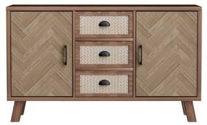 Sideboard FAN AGD66 Braun - Holzwerkstoff - Massivholz - 40 x 80 x 120 cm