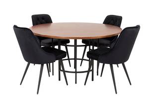 Essgruppe Copenhagen (5-teilig) Braun - Massivholz - 140 x 74 x 140 cm