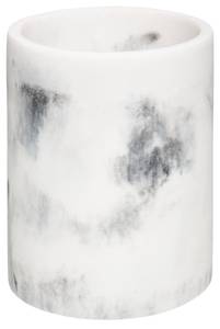 Besteckhalter GEOMHYGGE, Marmor-Optik Weiß - Keramik - 9 x 14 x 9 cm