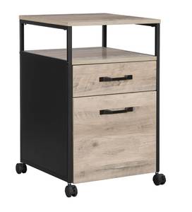 Rollcontainer Schwarz - Holzwerkstoff - 45 x 66 x 41 cm