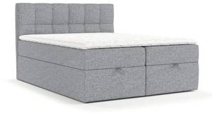 Boxspringbett Shay Grau - Breite: 200 cm