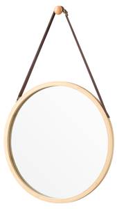 Miroir mural Bykle Beige - Bambou - 38 x 60 x 2 cm