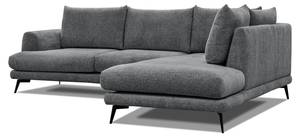 5-Sitzer Ecksofa ADRIA Graphit - Ecke davorstehend rechts