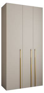 Drehtürenschrank Como 3 Beige - Gold - 120 x 40 cm