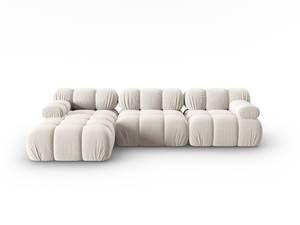 modulares Ecksofa BELLIS 4 Sitzplätze Hochglanz Beige