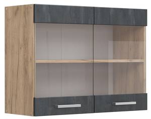 hängende Geschirrschrank R-Line 47539 Schwarz - Sonoma Eiche Trüffel Dekor