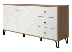 Sideboard Touch Braun - Holz teilmassiv - 123 x 76 x 40 cm