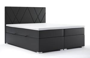 Boxspringbett LARIA Schwarz - Breite: 180 cm - H3