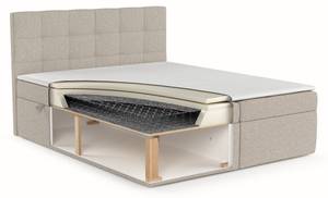 Boxspringbett Lean mit Bettkasten Beige - Breite: 160 cm