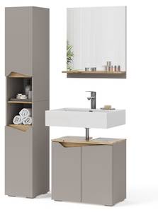 Badmöbel-Kombination Marelle 47698 Beige - Braun - Holzwerkstoff - 60 x 57 x 35 cm