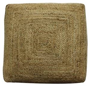 Sitzhocker REVADRI Beige - Naturfaser - 60 x 30 x 60 cm