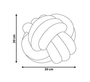 Dekokissen MALNI Grau - Durchmesser: 30 cm - Anzahl Teile im Set: 1