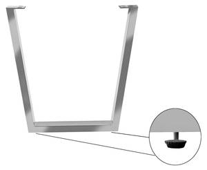 Tischgestell 2er-Set V-GESTELL Silber