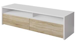 Meuble TV Henderson Blanc - Bois manufacturé - 130 x 36 x 40 cm