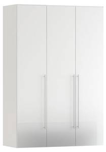 Kleiderschrank Saskia Weiß - Holz teilmassiv - 147 x 219 x 60 cm
