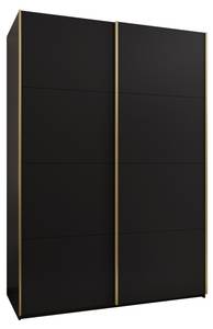 Armoire Lux 1 Noir - Doré - Largeur : 170 cm