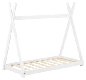 Lit Tipi Onejda pour Enfants Matelas Blanc - 80 x 150 x 160 cm