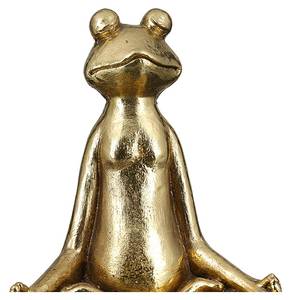 Frosch Figur Yoga Gold - Kunststoff - 31 x 34 x 16 cm