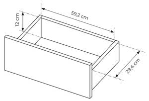 Couchtisch FALSETTO Beige - Holzwerkstoff - 68 x 49 x 68 cm