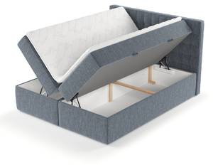 Boxspringbett Namur Blau - Breite: 160 cm