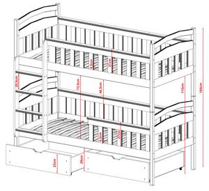 Etagenbett HARRY BB012 Weiß